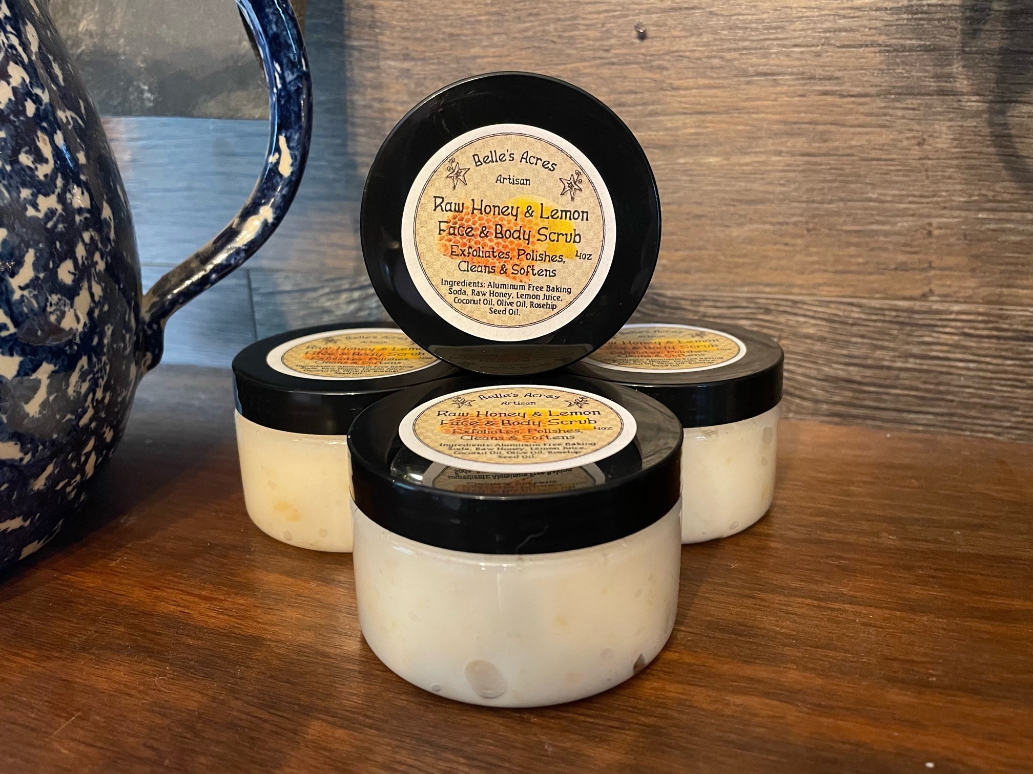 Raw Honey & Lemon Face & Body Scrub