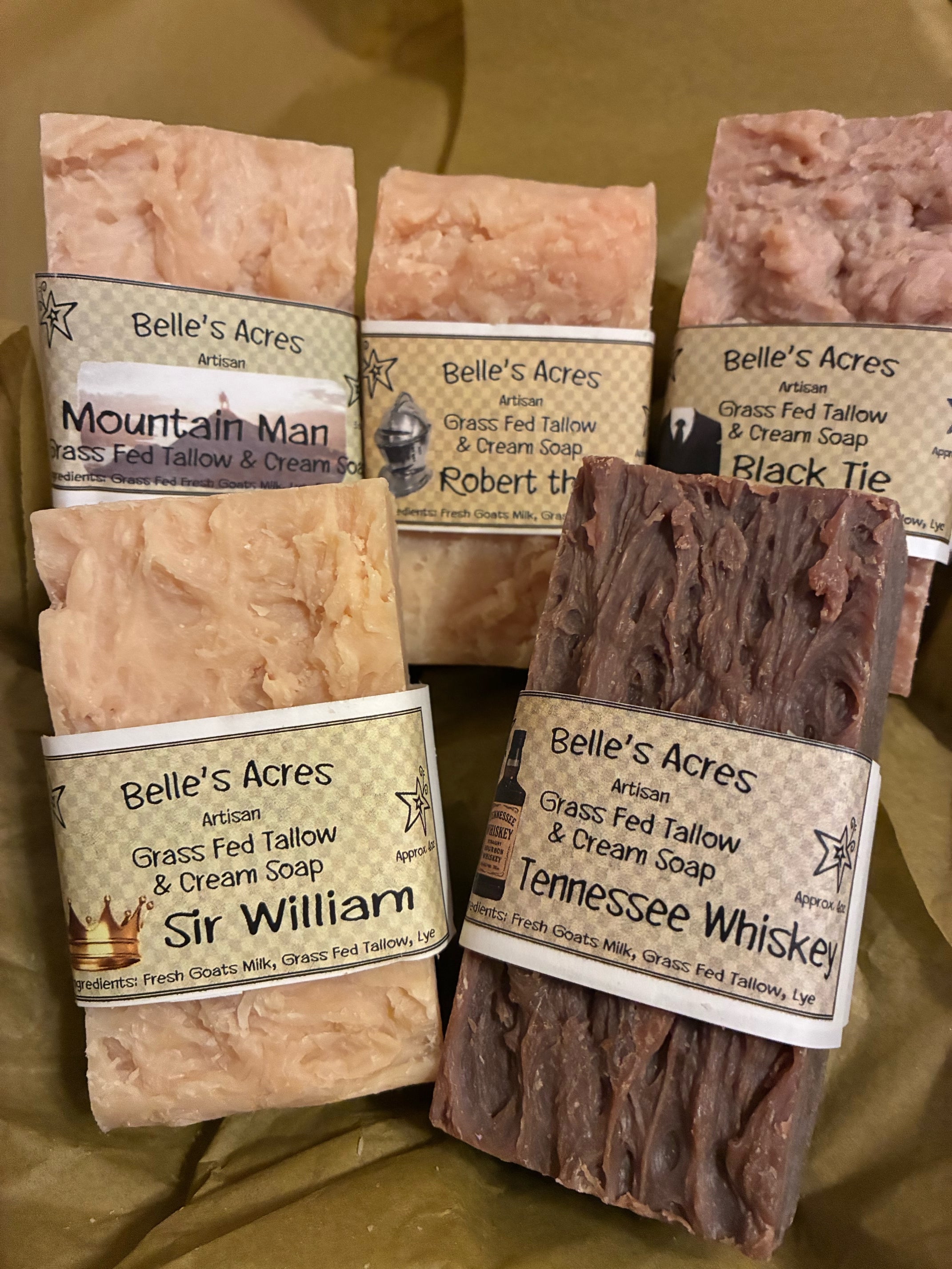 Grass fed Tallow & Cream Soap Mens